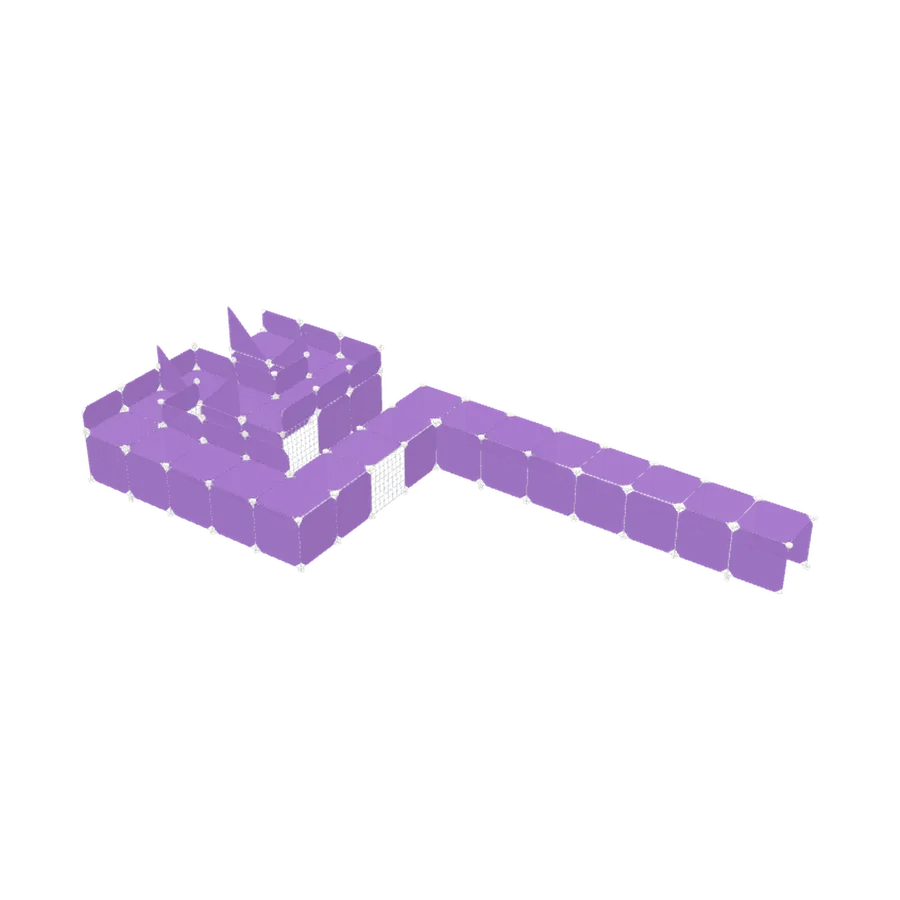 Cat maze: Dead ends, flaps and windows: a puzzle to explore.